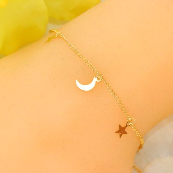 "Minimalist Anklet, Sleek & Modern Design, Women’s Fashion, YC110240-A - Picture 1 of 10